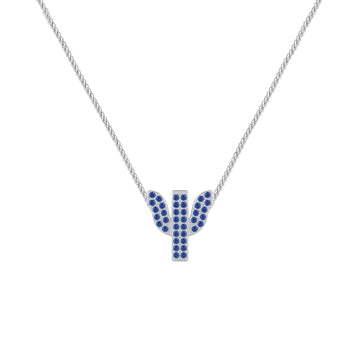 Blue Letter Ψ / Psi Charm