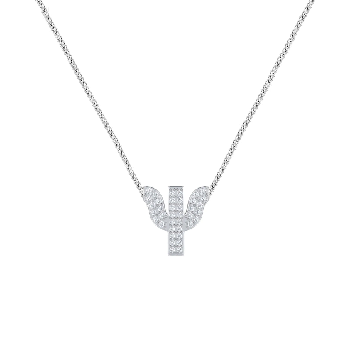 Silver Letter Ψ / Psi Charm