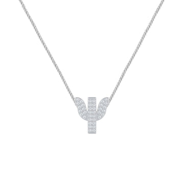Silver Letter Ψ / Psi Charm