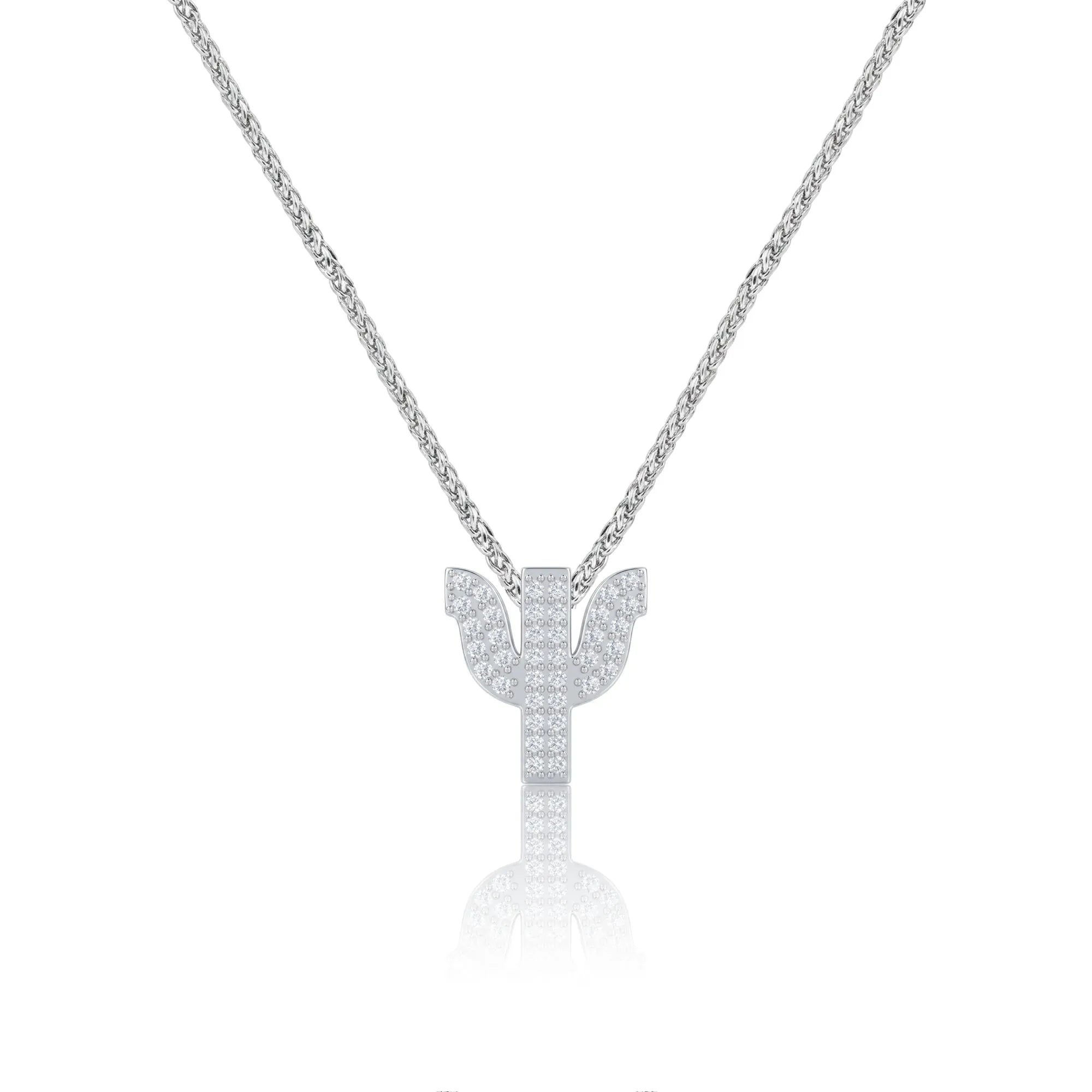 Silver Letter Ψ / Psi Charm