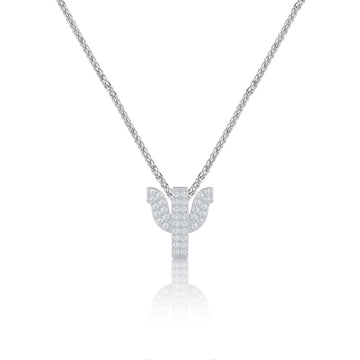 Silver Letter Ψ / Psi Charm