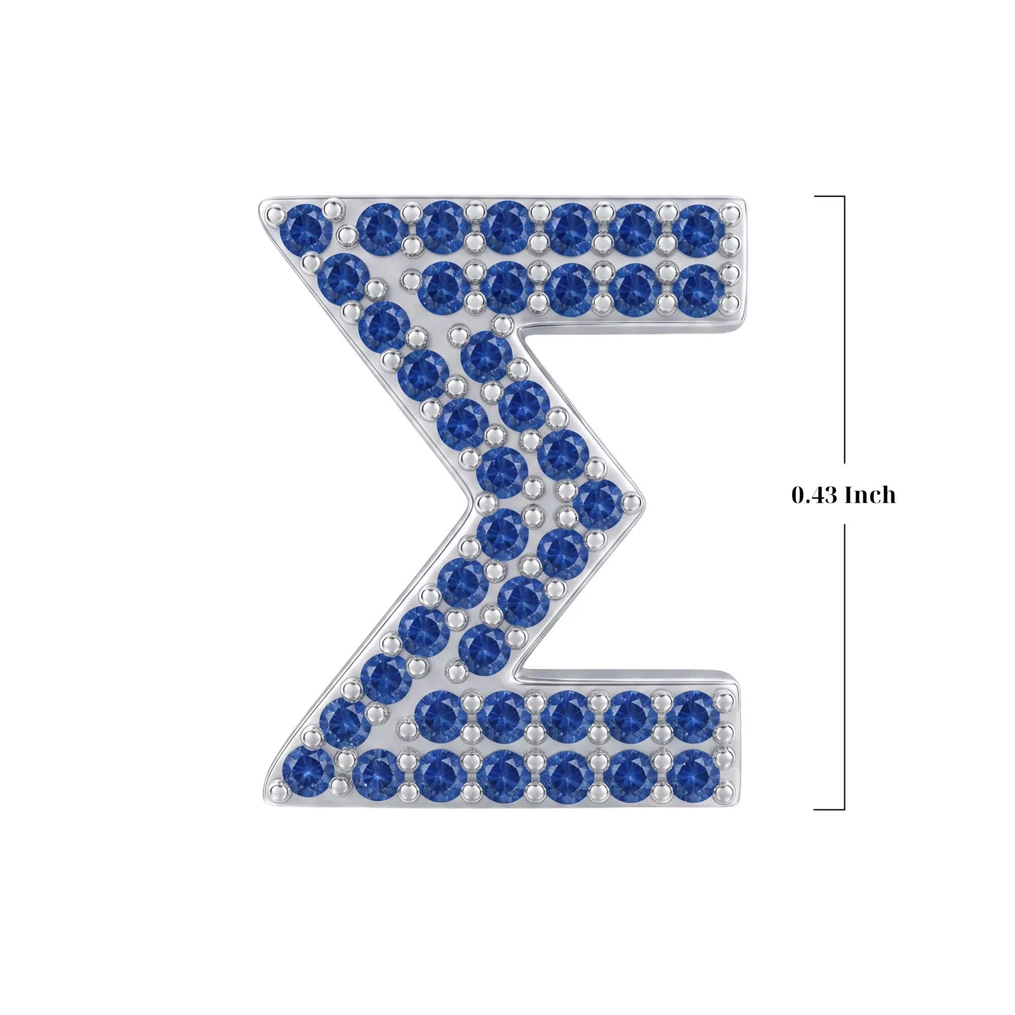 Blue Letter Σ / Sigma Charm