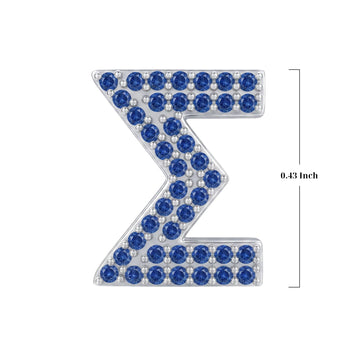 Blue Letter Σ / Sigma Charm