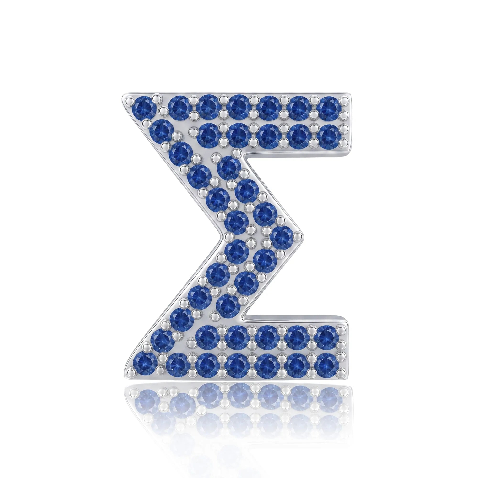 Blue Letter Σ / Sigma Charm