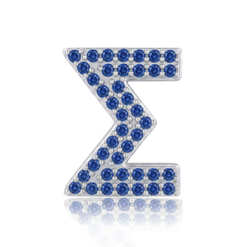 Blue Letter Σ / Sigma Charm