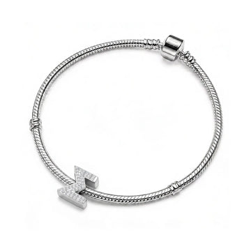 Silver Letter Σ / Sigma Charm