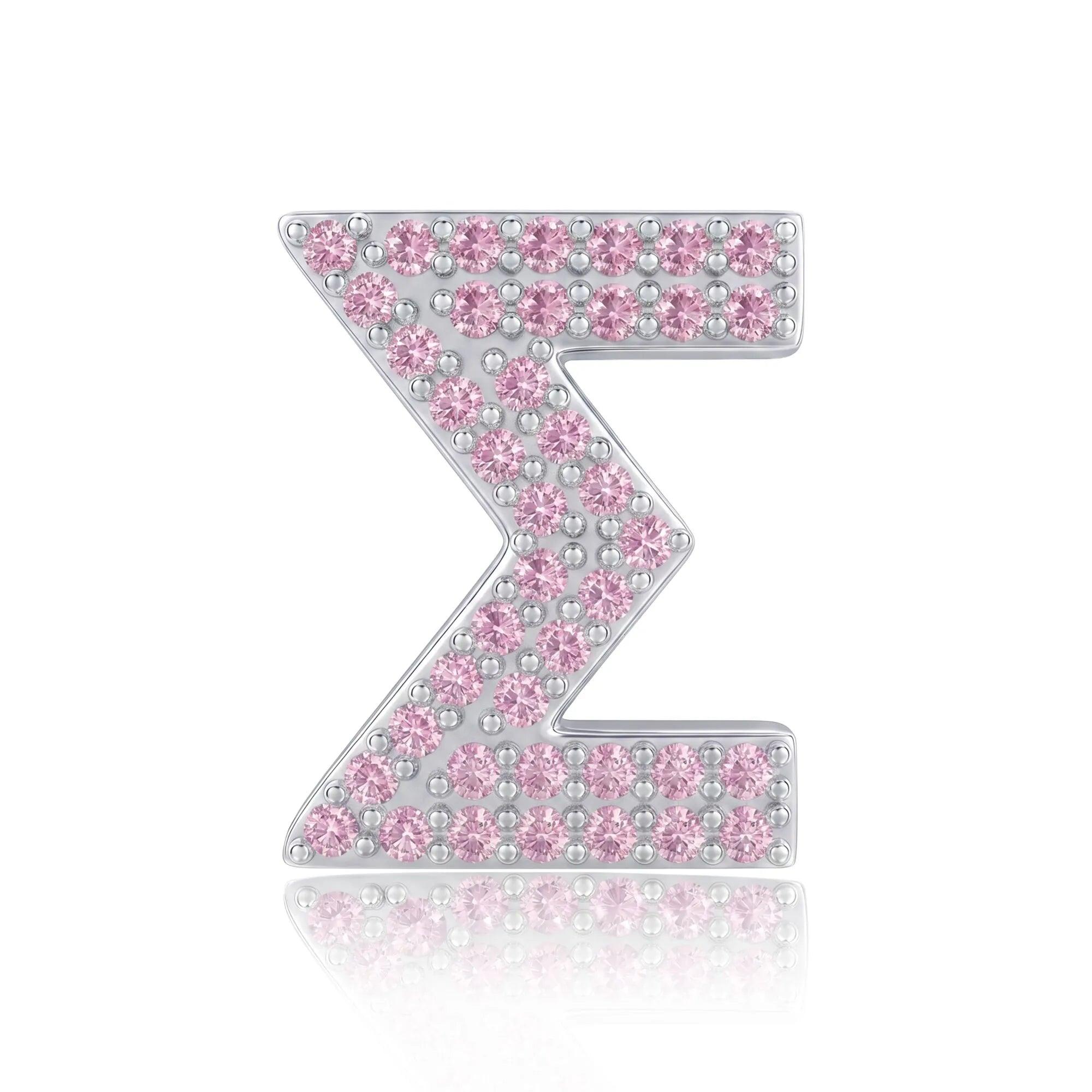 Pink Letter Σ / Sigma Charm