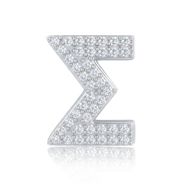 Silver Letter Σ / Sigma Charm