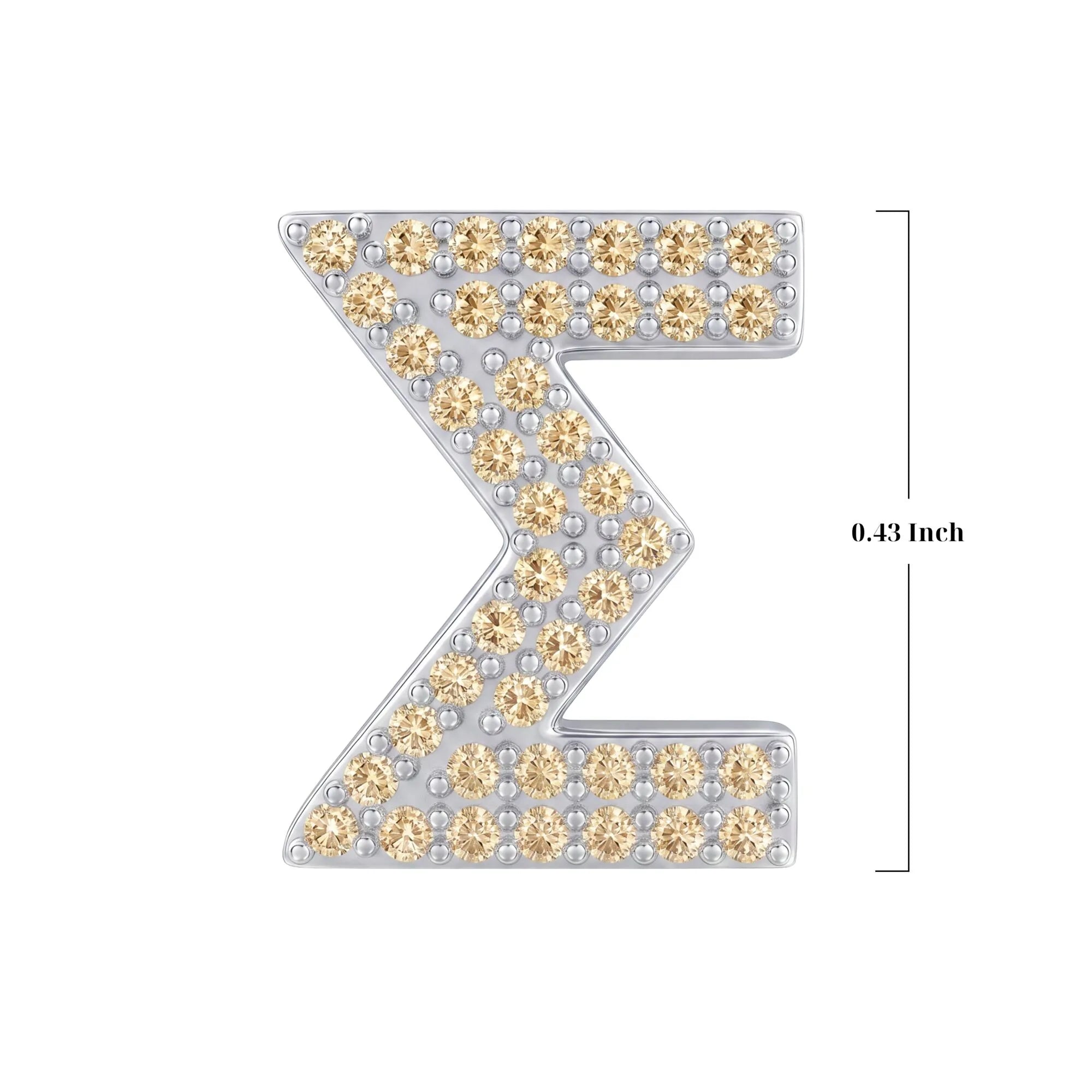 Gold Letter Σ / Sigma Charm