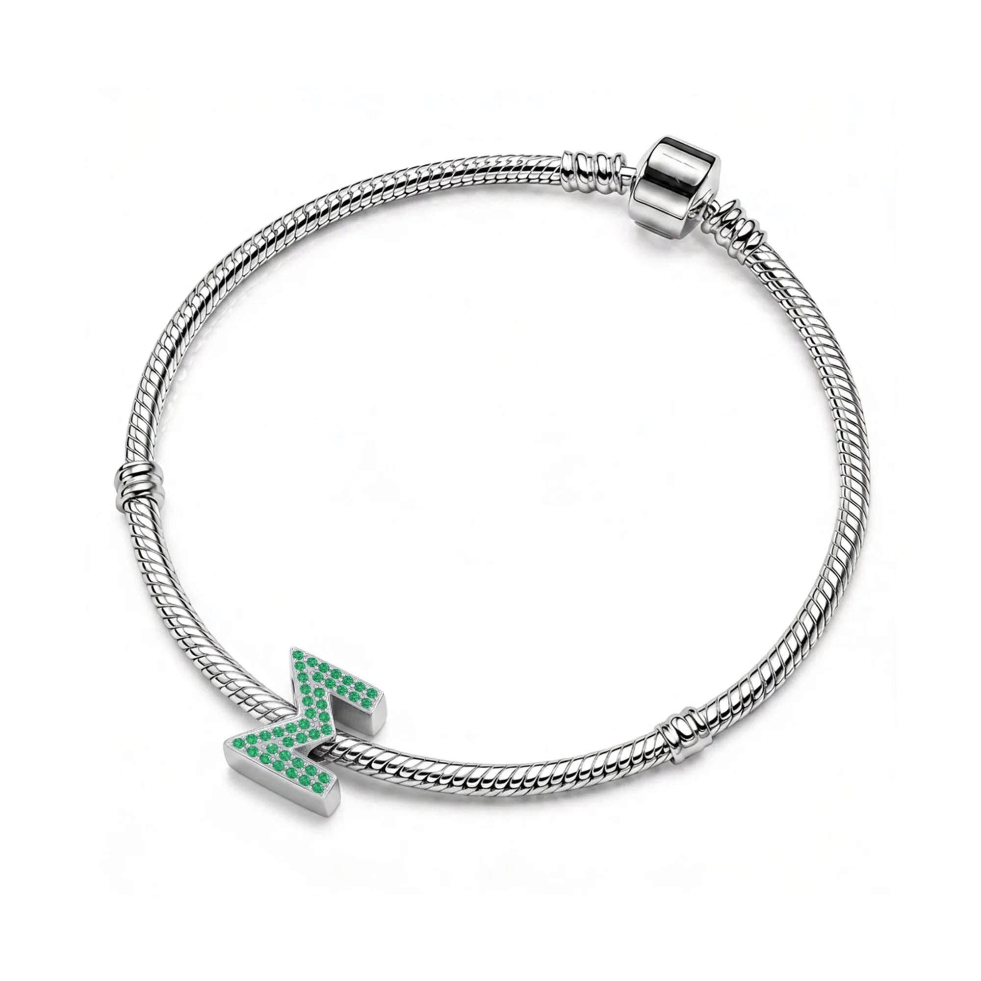 Green Letter Σ / Sigma Charm
