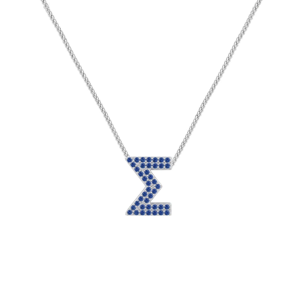 Blue Letter Σ / Sigma Charm