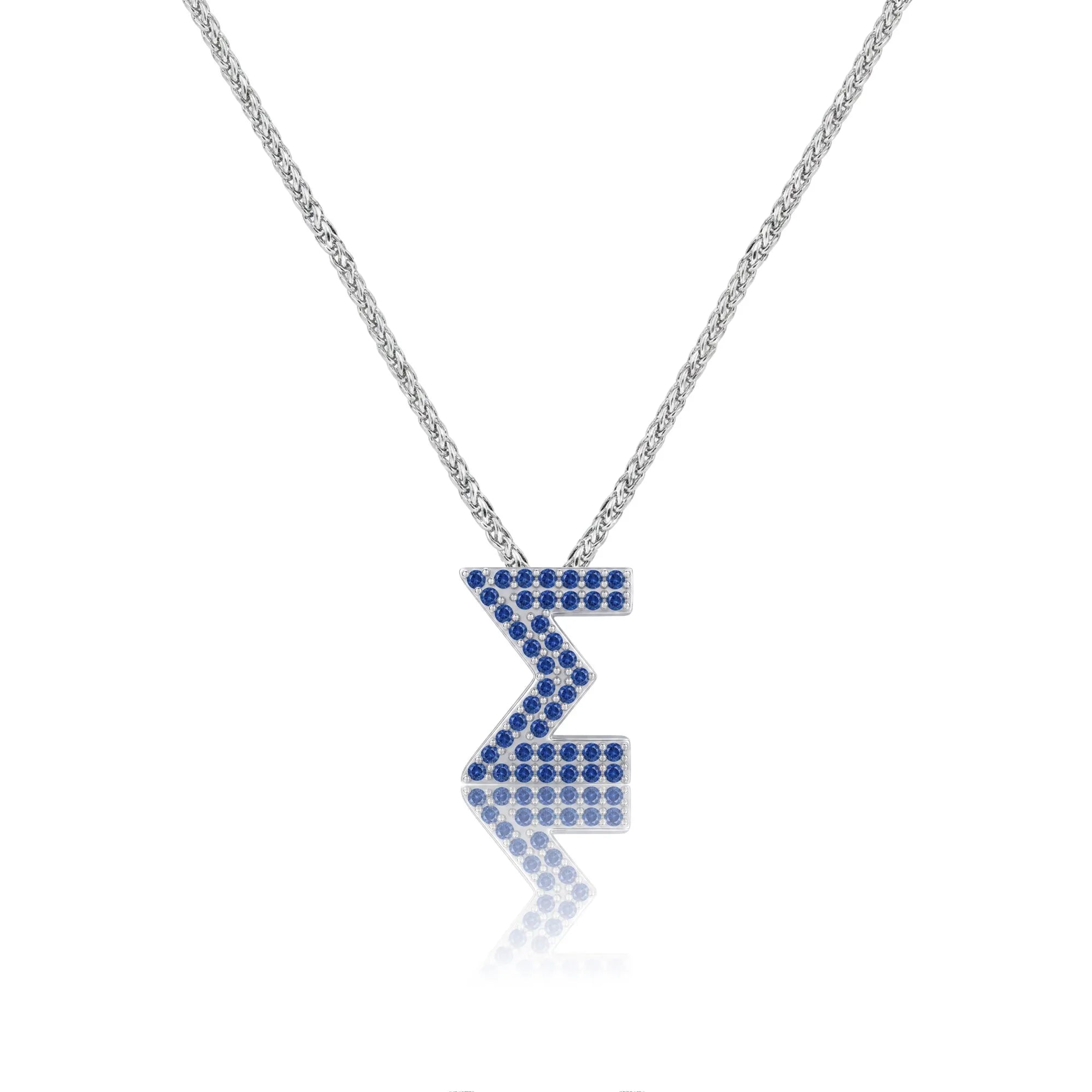 Blue Letter Σ / Sigma Charm