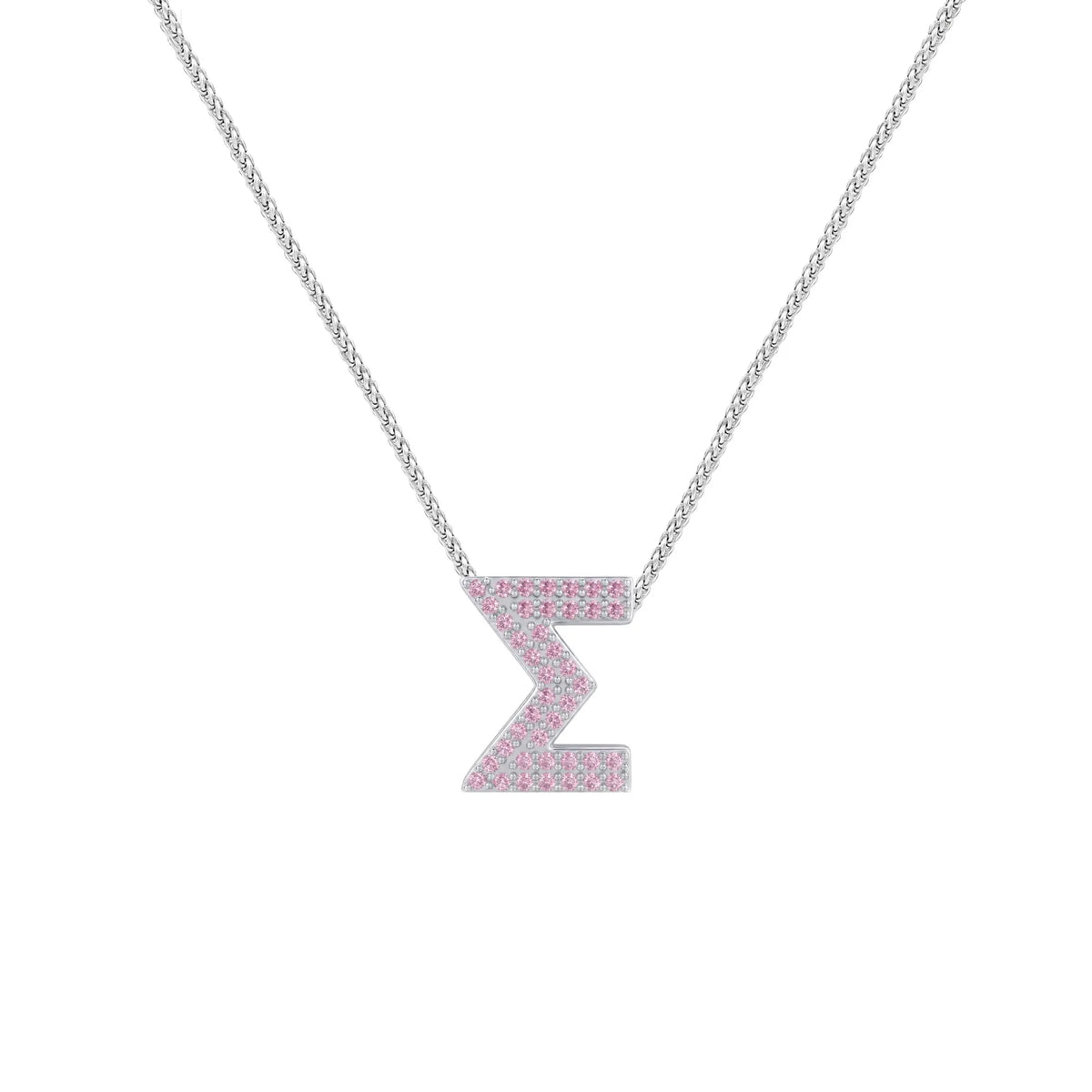 Pink Letter Σ / Sigma Charm