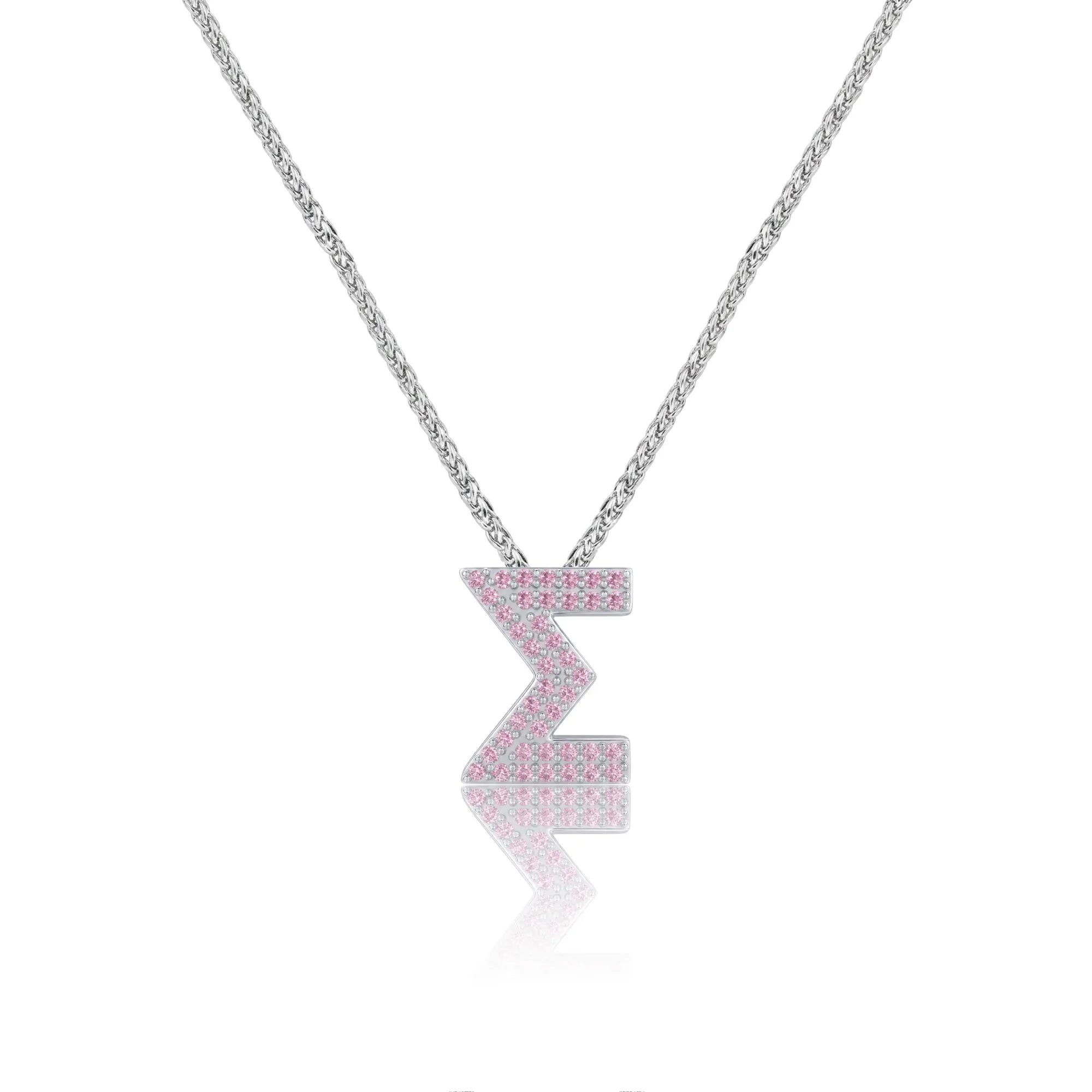 Pink Letter Σ / Sigma Charm