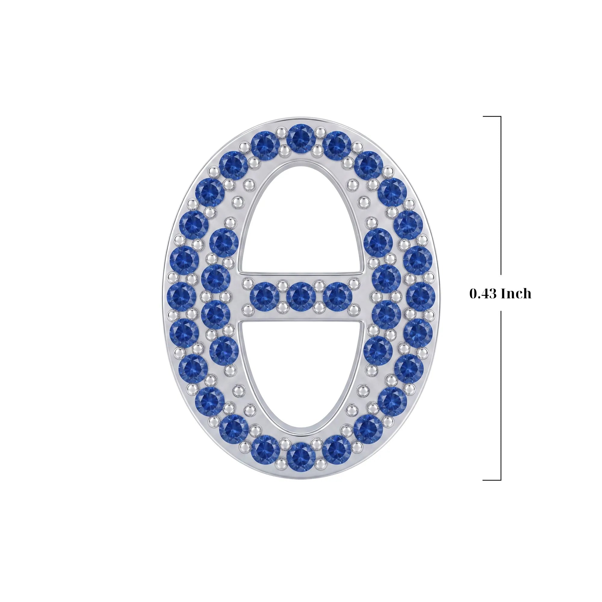 Blue Letter Θ / Theta Charm