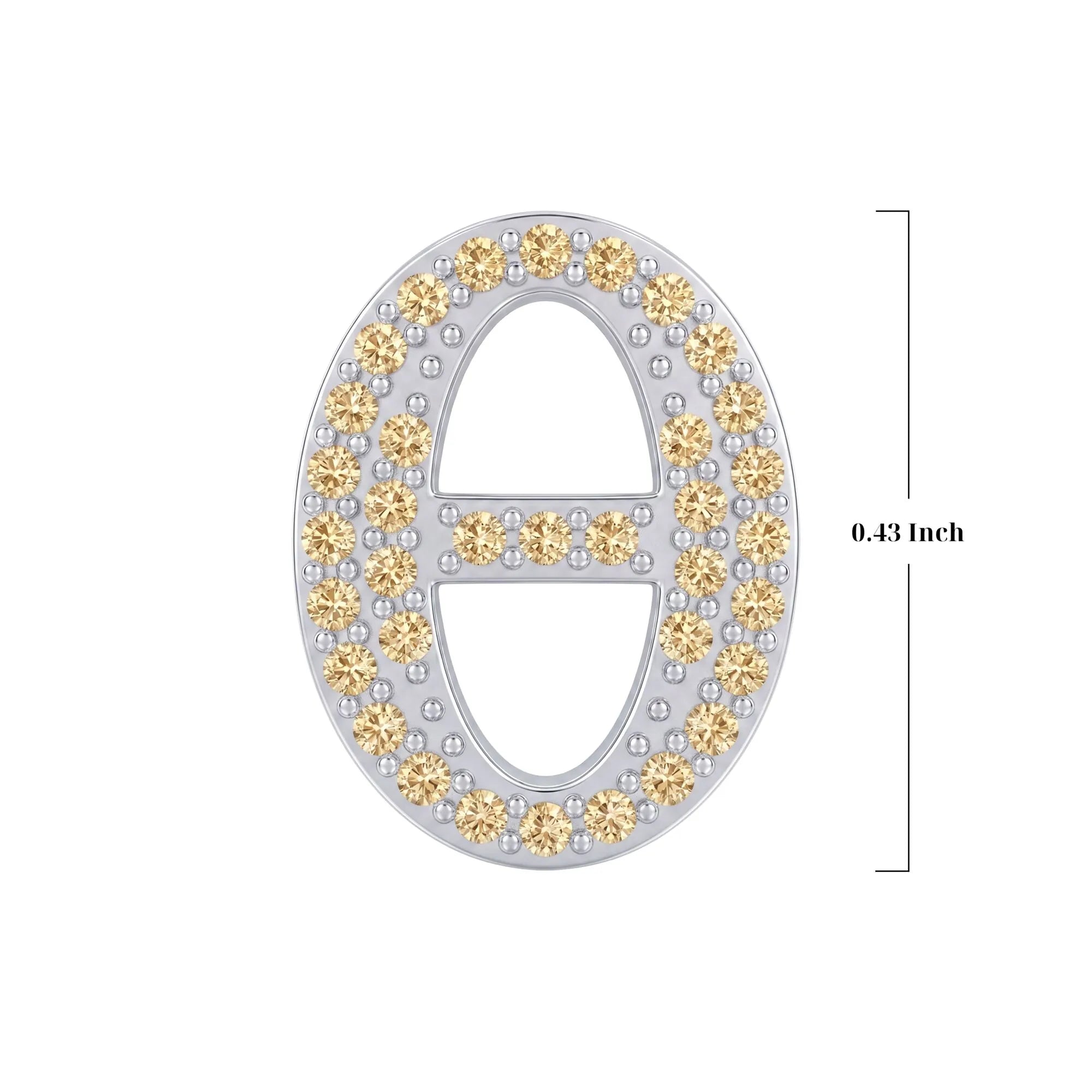 Gold Letter Θ / Theta Charm