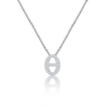 Silver Letter Θ / Theta Charm