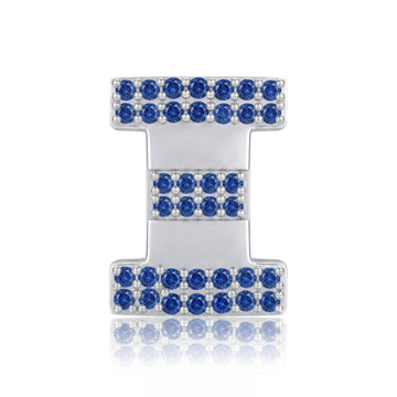 Blue Letter Ξ / Xi Charm