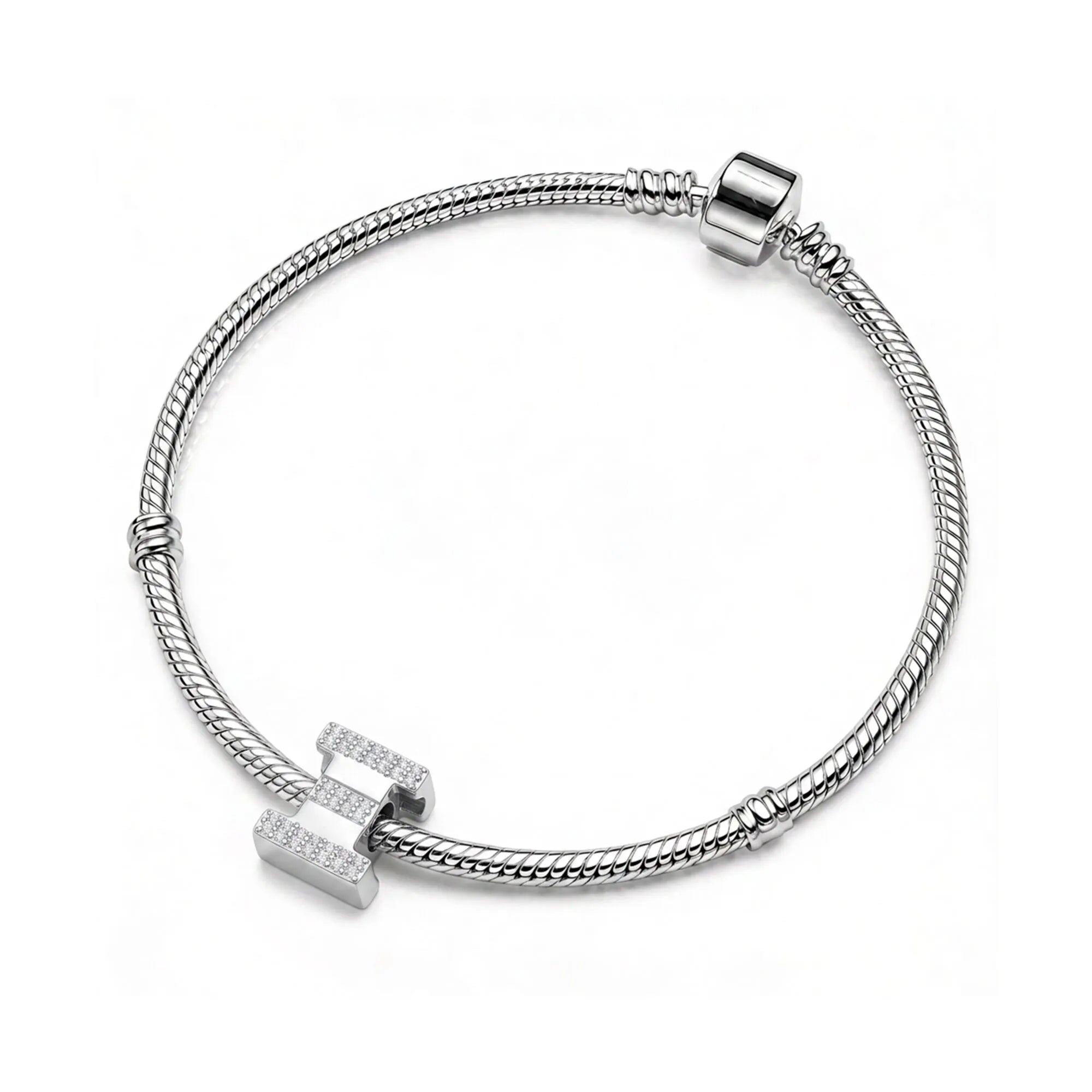 Silver Letter Ξ / Xi Charm