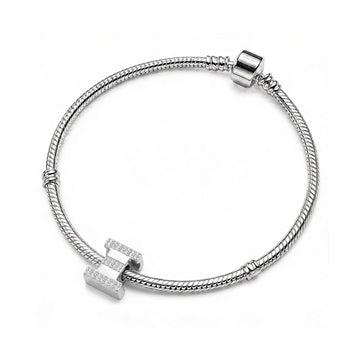 Silver Letter Ξ / Xi Charm