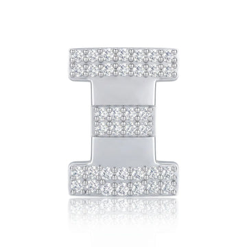 Silver Letter Ξ / Xi Charm