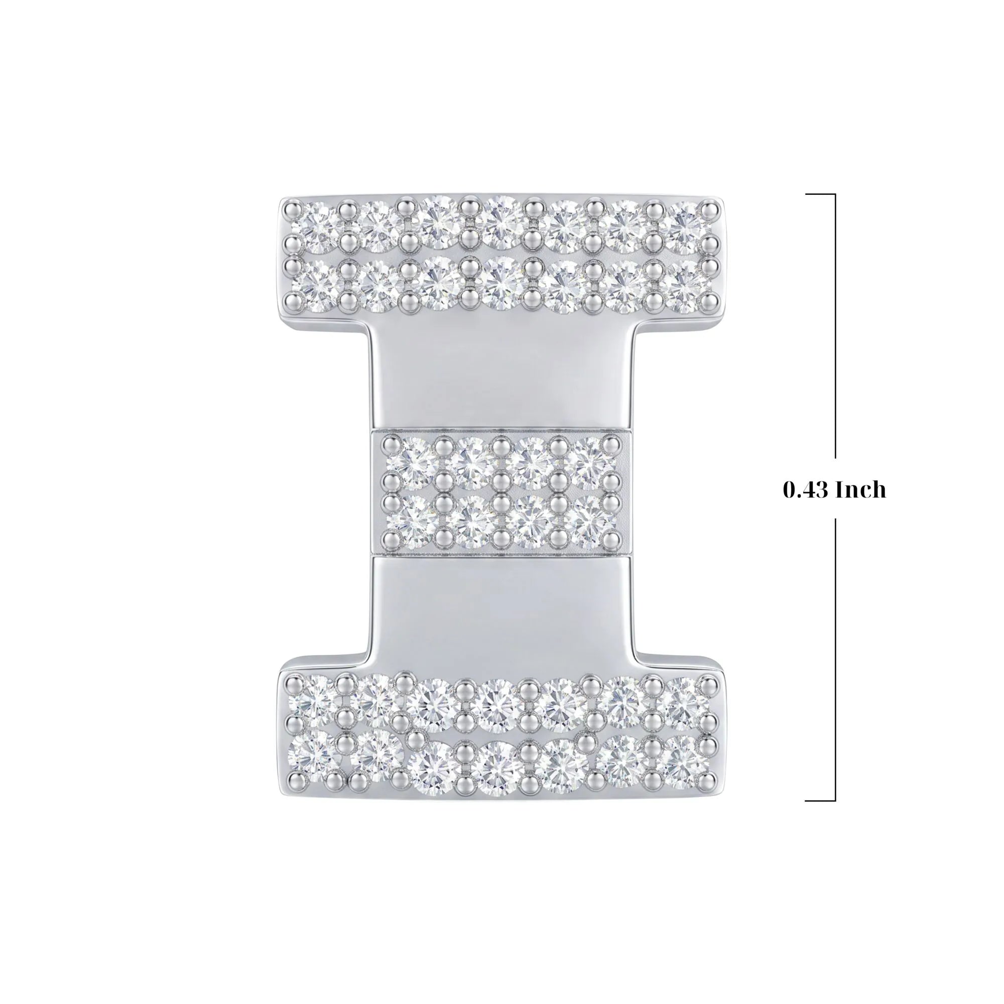 Silver Letter Ξ / Xi Charm