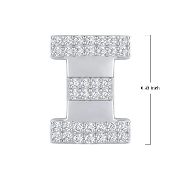 Silver Letter Ξ / Xi Charm