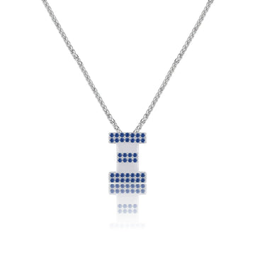 Blue Letter Ξ / Xi Charm