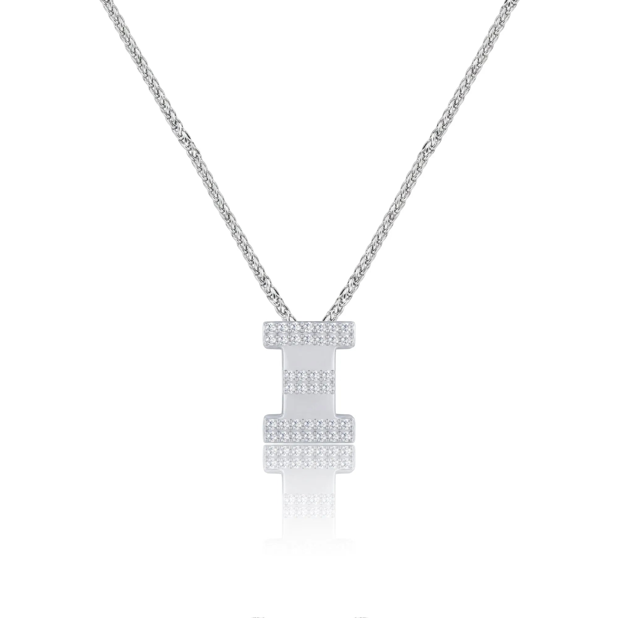 Silver Letter Ξ / Xi Charm