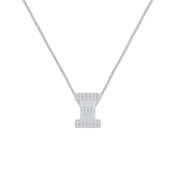 Silver Letter Ξ / Xi Charm