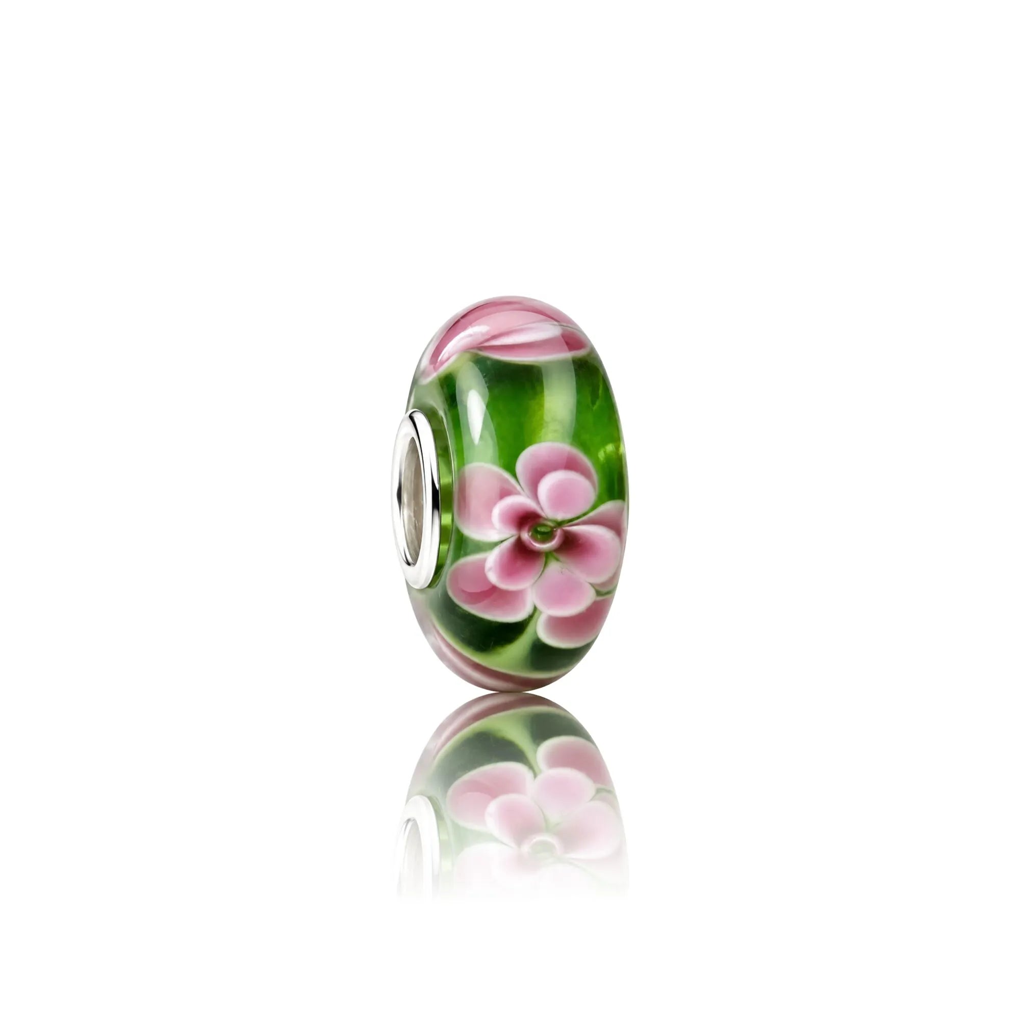 Pink Green Murano Glass