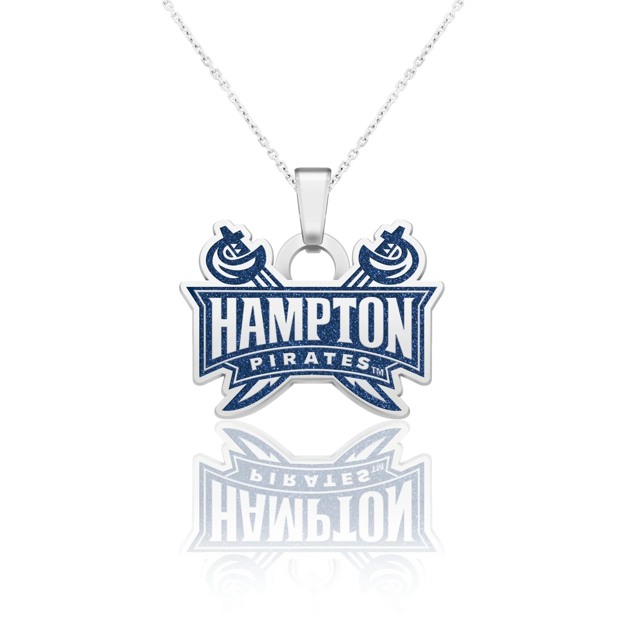 Hampton University Pirates Pendant with Chain