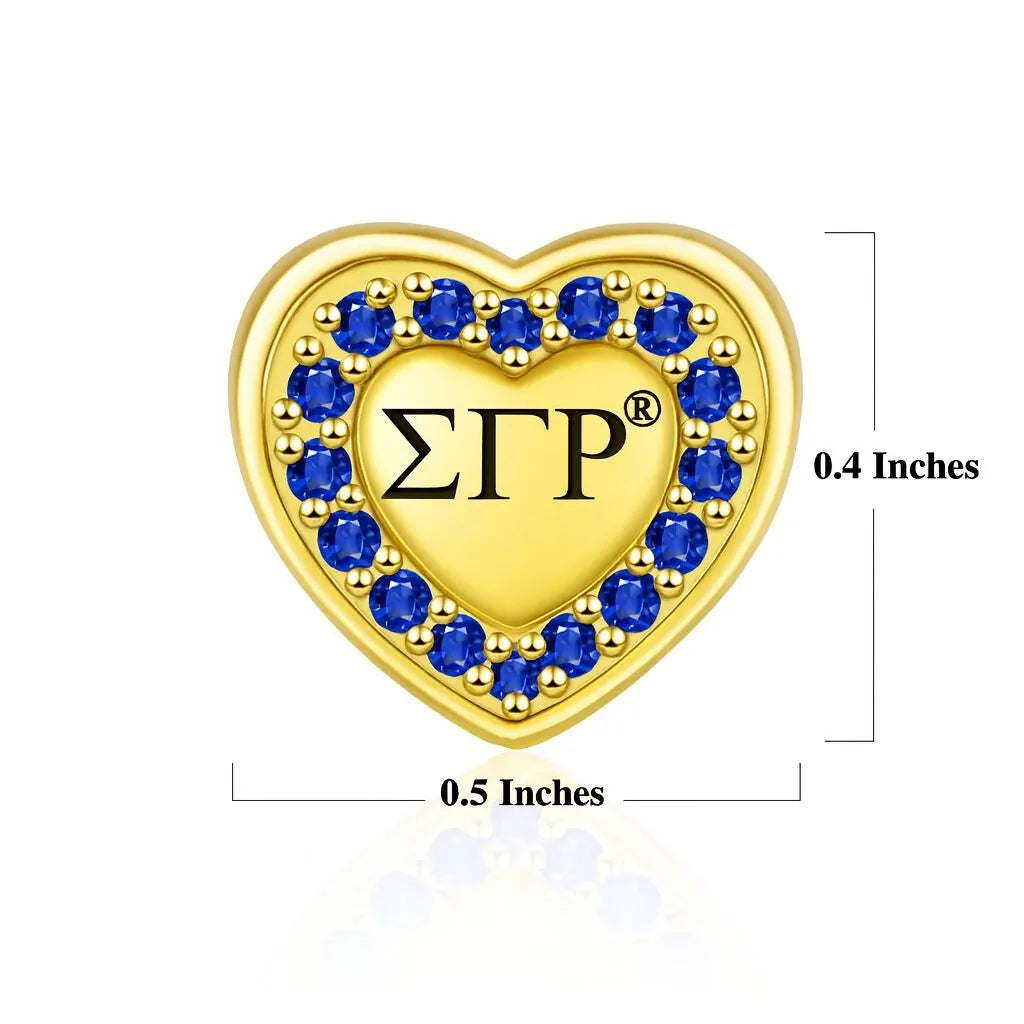 SGRho Soror Gold Charm (Fits Pandora)