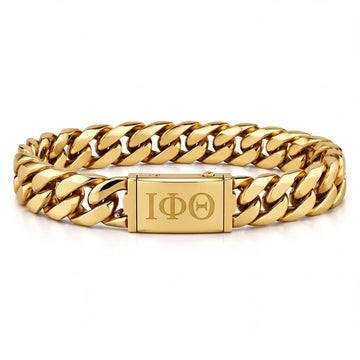 Iota Phi Theta Gold Cuban Link Bracelet