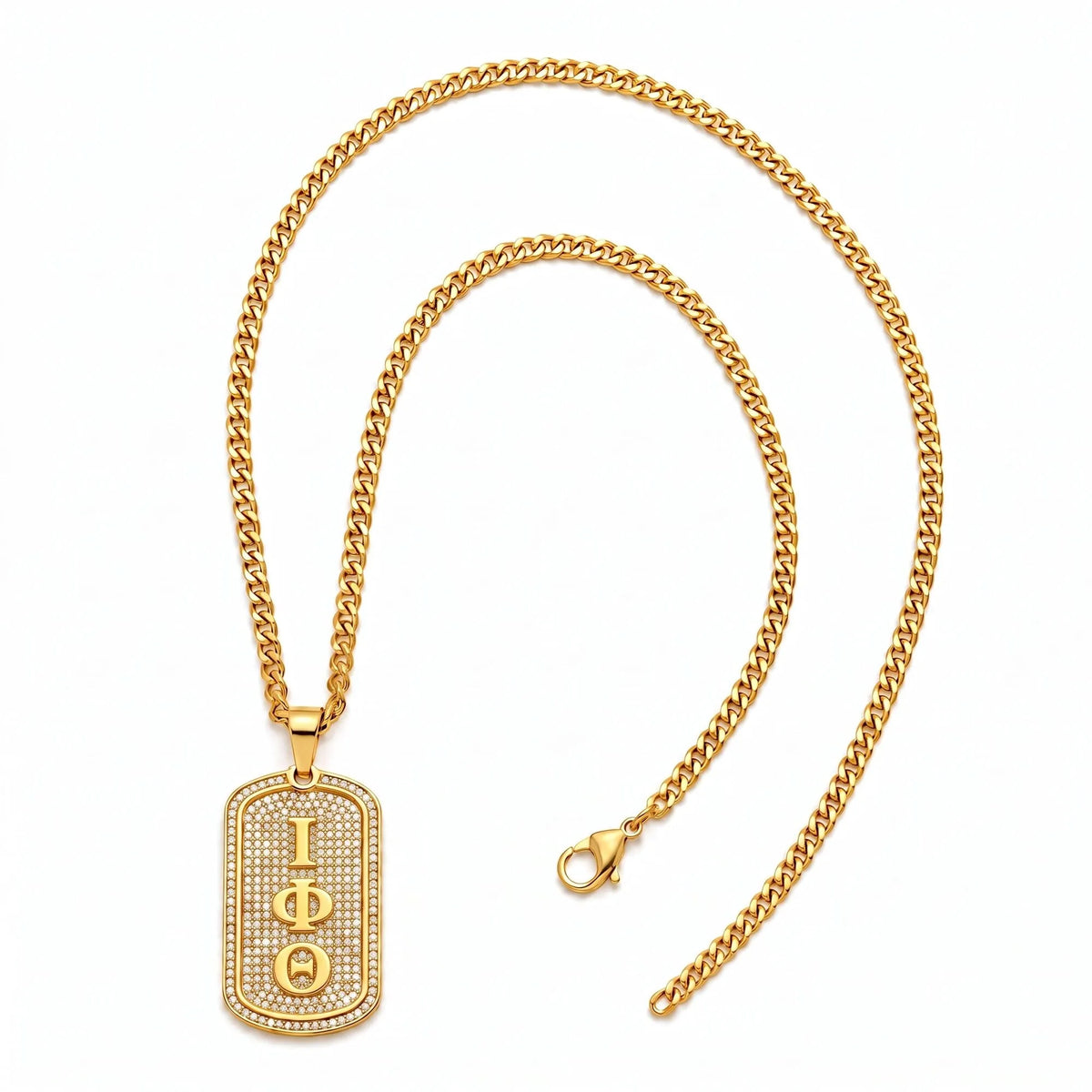 Iota Phi Theta Gold Dogtag