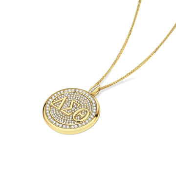 DST Signature Medallion Gold Pendant (Chain Sold Separately)