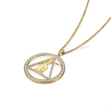 DST Fortitude Gold Vermeil Pendant (Chain Sold Separately)- Delta Sigma Theta