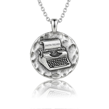 James Baldwin “Truth Teller” Medallion Necklace