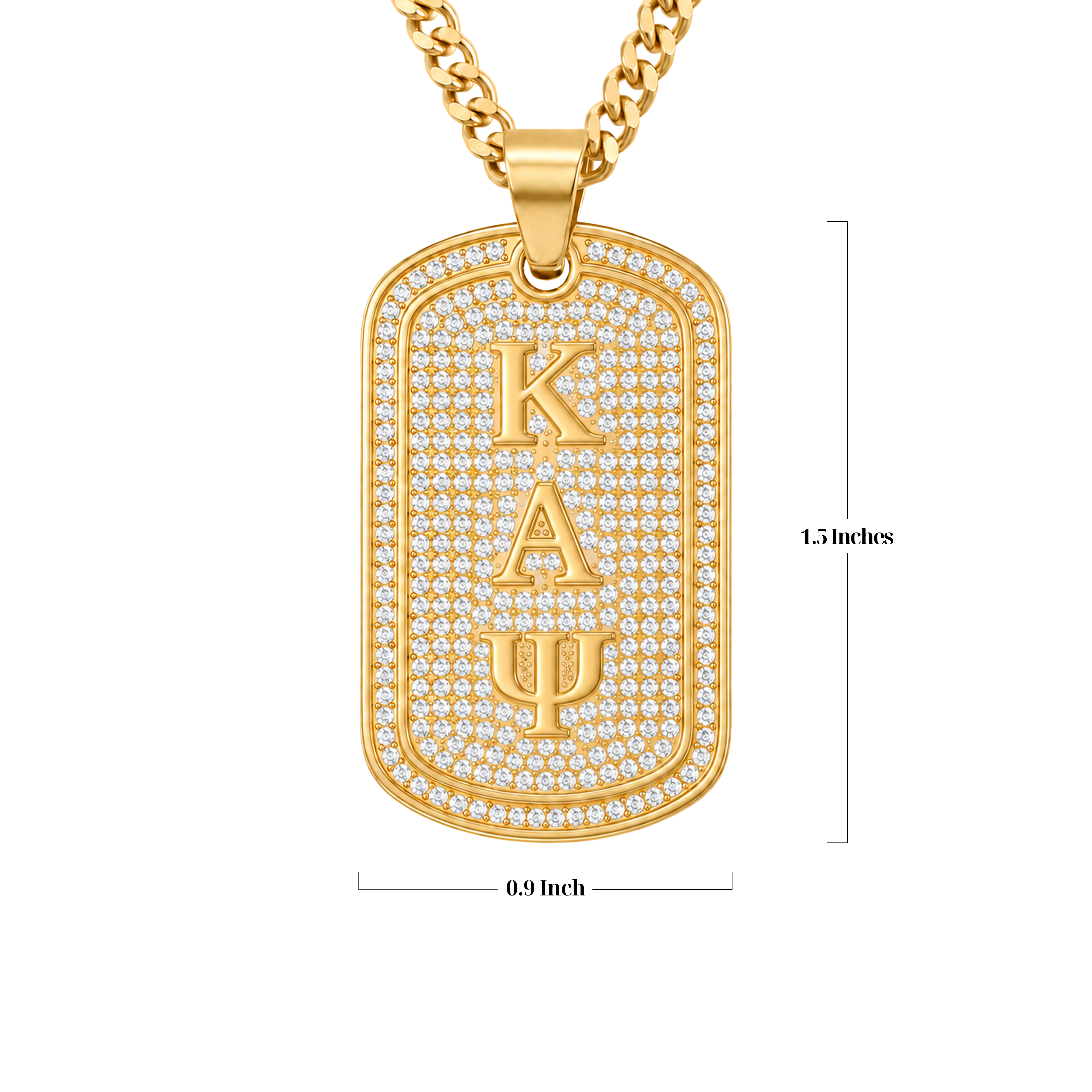 Kappa Alpha Psi Gold Dogtag