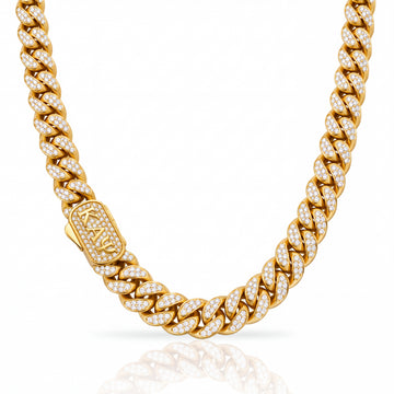 Kappa Alpha Psi Iced Out Gold Cuban Chain Necklace
