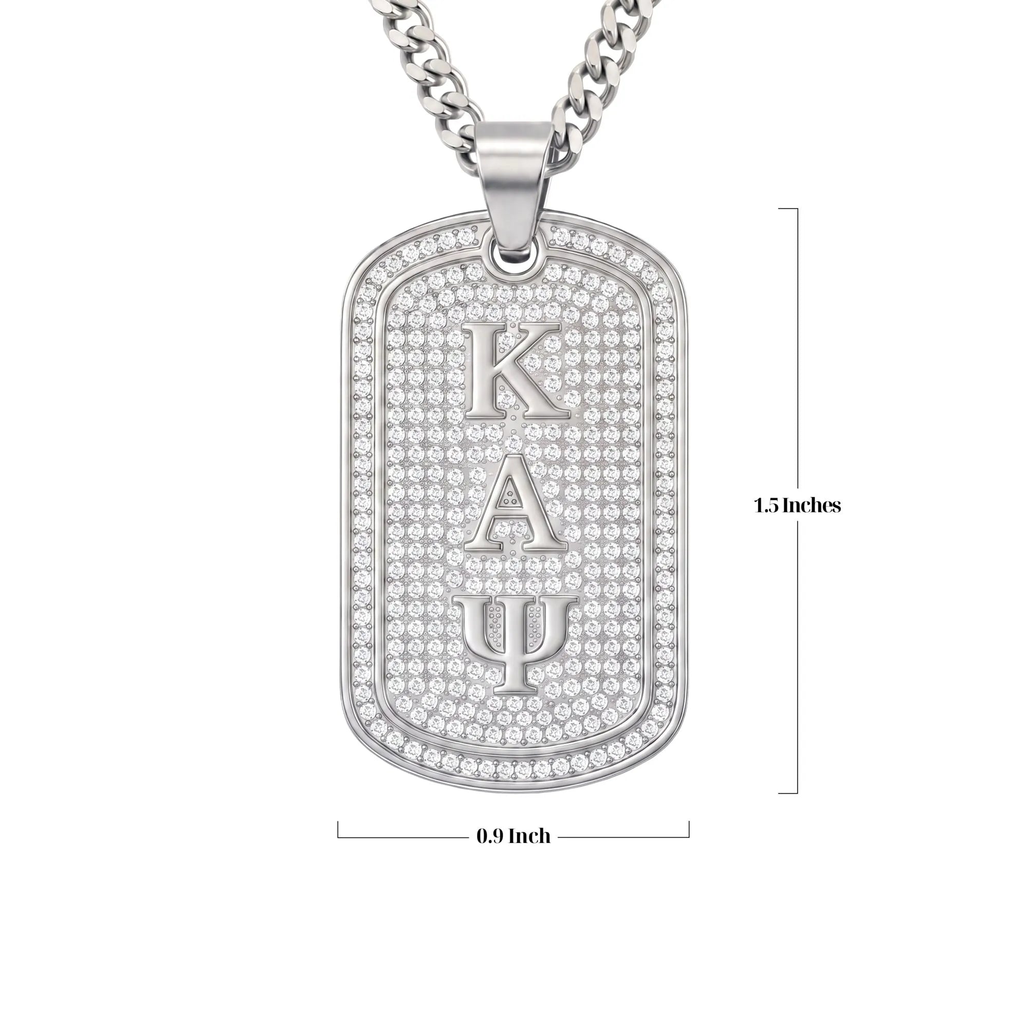 Kappa Alpha Psi Silver Dogtag