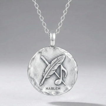 Langston Hughes "Harlem" Medallion Necklace