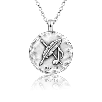 Langston Hughes "Harlem" Medallion Necklace