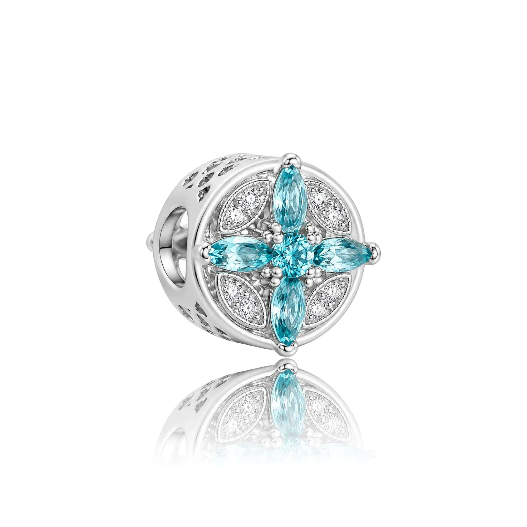 Light Blue Diamond charm