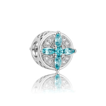 Light Blue Diamond charm