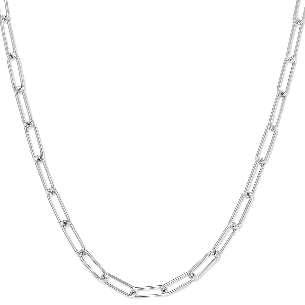 Paperclip Chain Silver