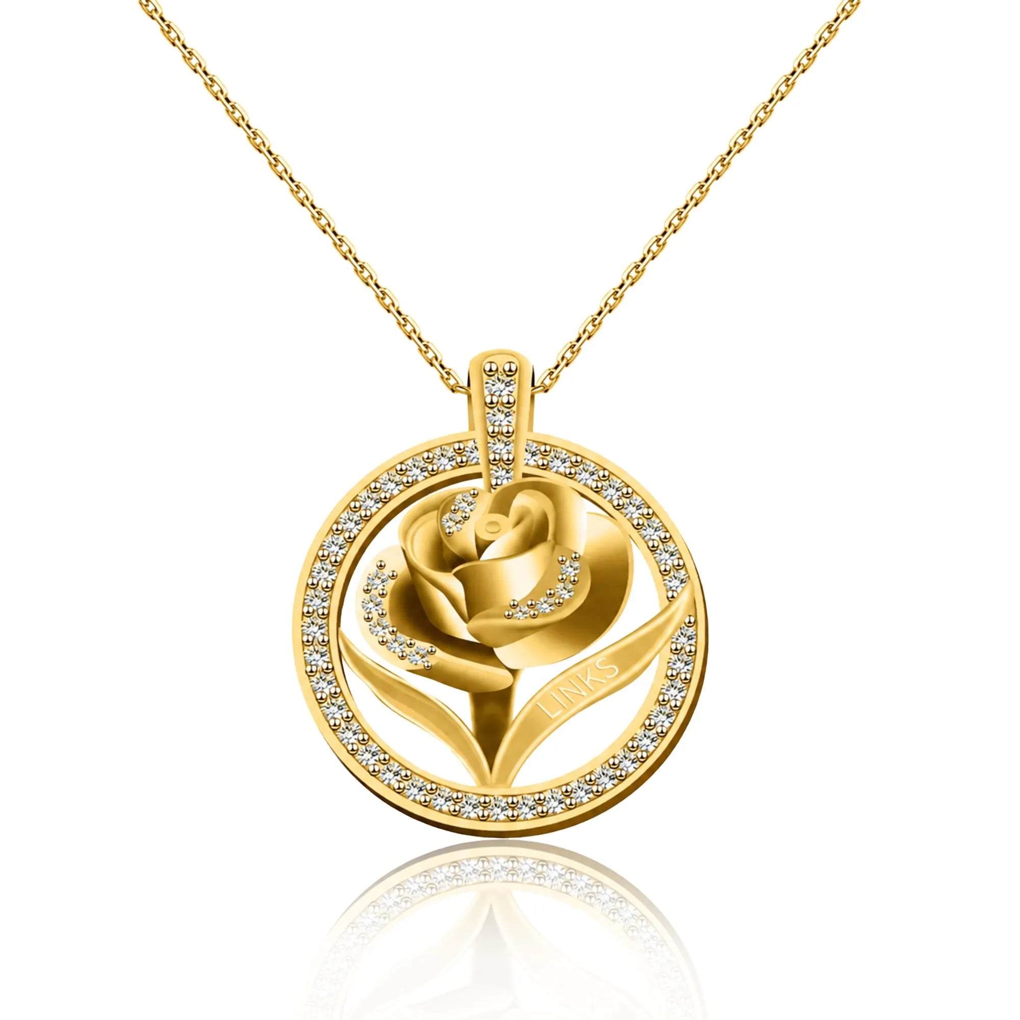 Links Rose Gold Vermeil Pendant (Chain Sold Separately)