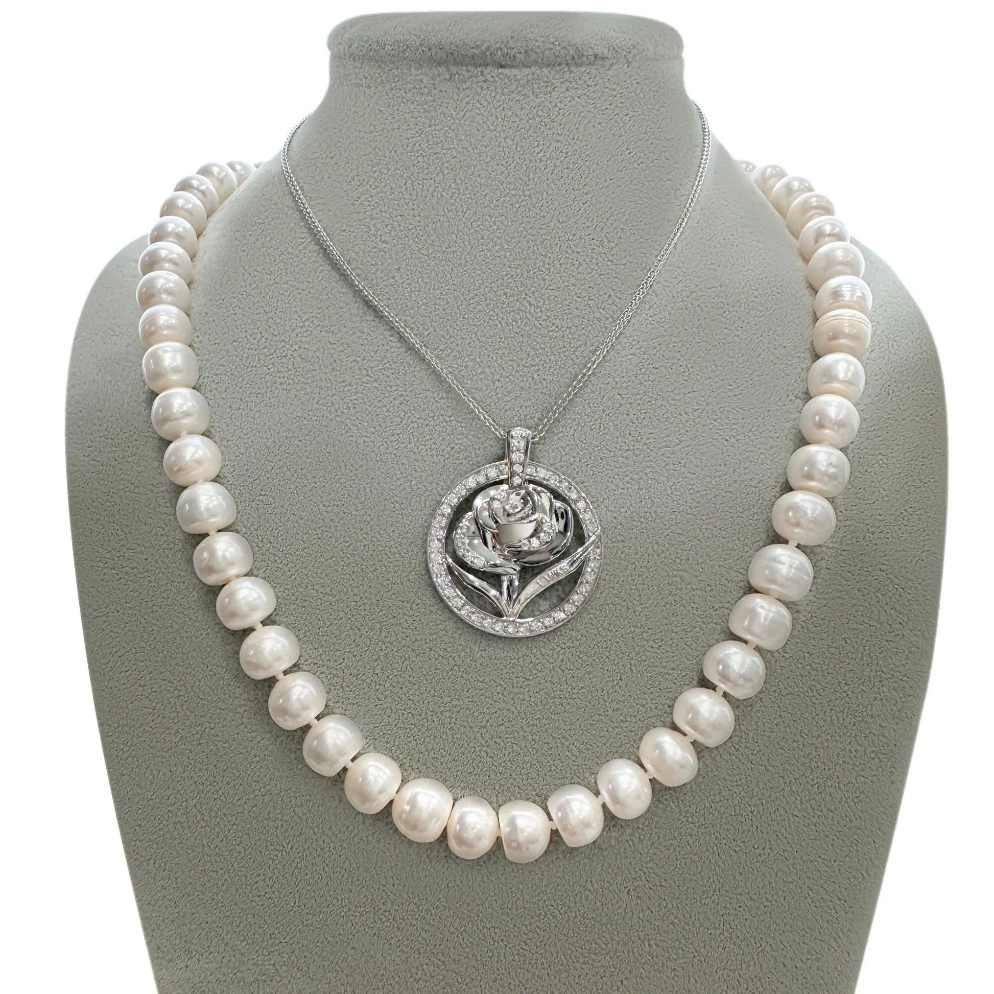 Links Rose Sterling Silver Pendant - Gratia Pearl