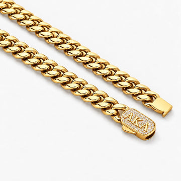 AKA Gold Pavé Cuban Chain Necklace