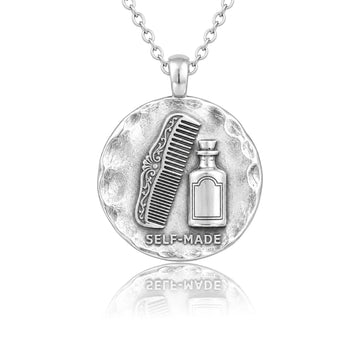 Madam C.J. Walker "Self-Made" Medallion Necklace